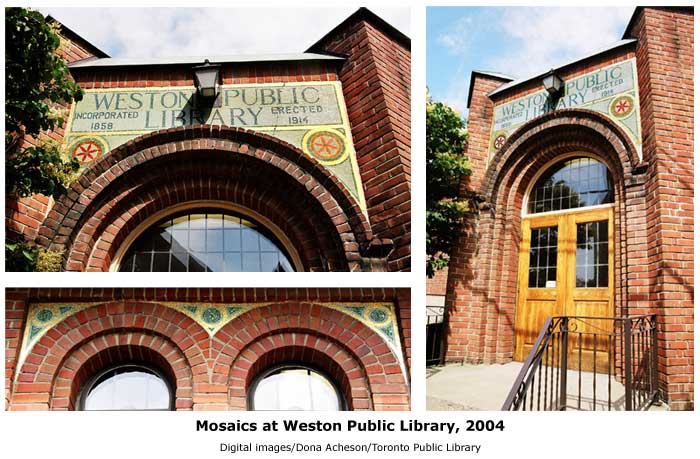 Mosaic at Weston Public Library, 2004