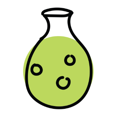 green beaker