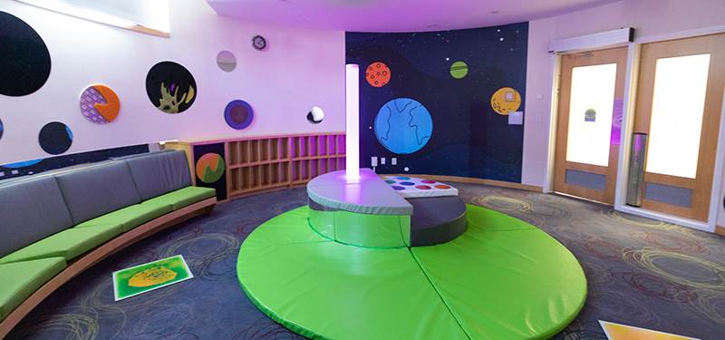 Inside look of TPL’s first Sensory Room at S. Walter Stewart branch.