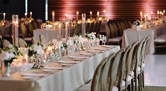 Wedding tables in the Appel Salon