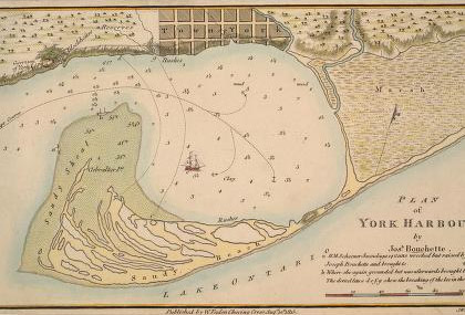 Map of Toronto's Harbour from 1815
